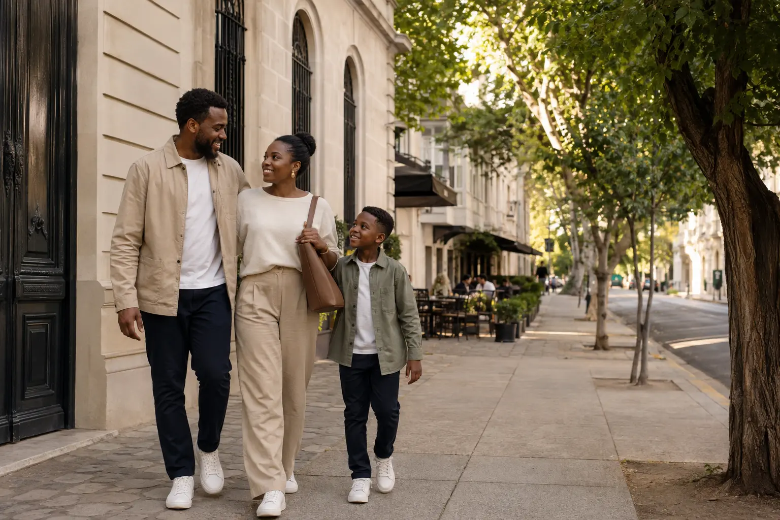 Nigerian family building a new life in a welcoming international city
